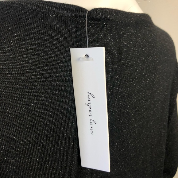 Black Harper Lane Mini Dress W/ Splits Stretchy - Picture 7 of 8